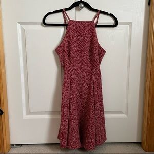 A&F high neck cutout back dress